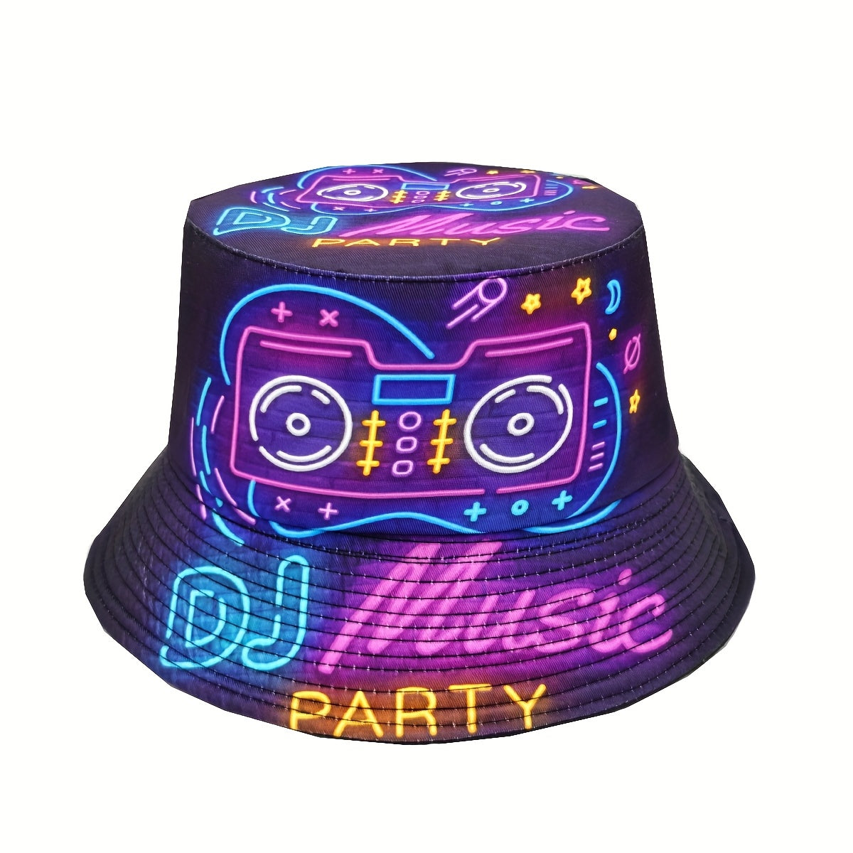 Neon DJ Music Party Hat