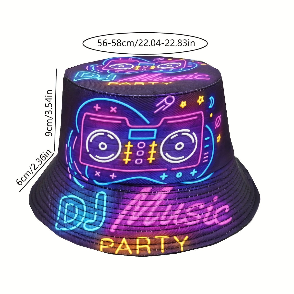 Neon DJ Music Party Hat