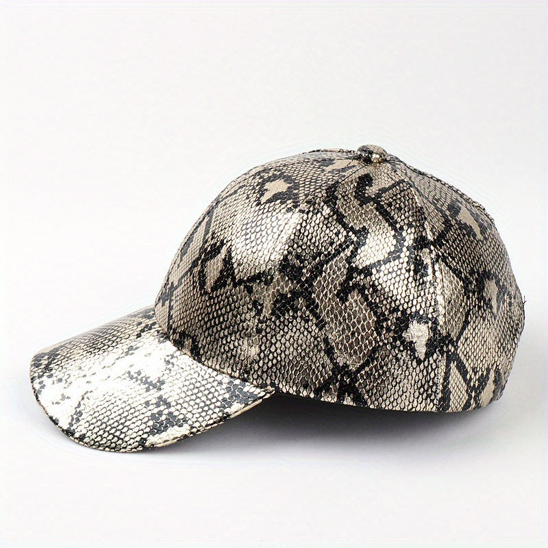 Snake Pattern Baseball Cap