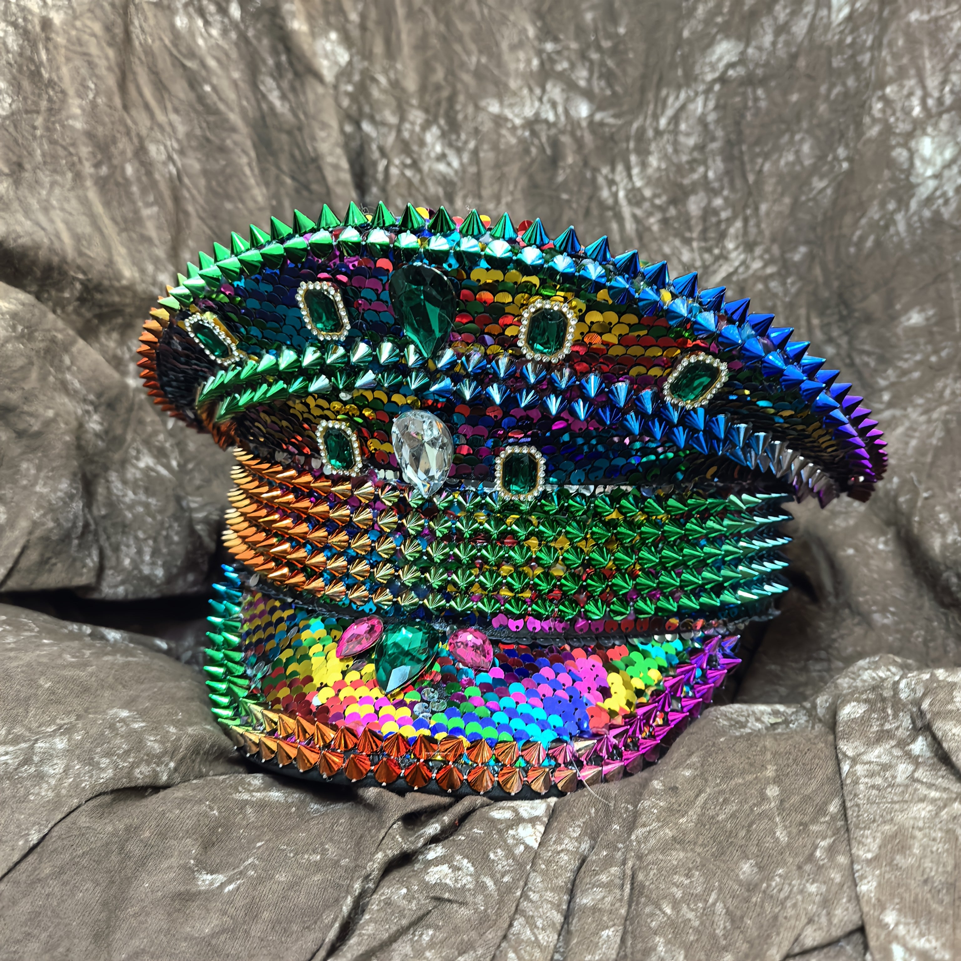 Punk Military Rivet Hat