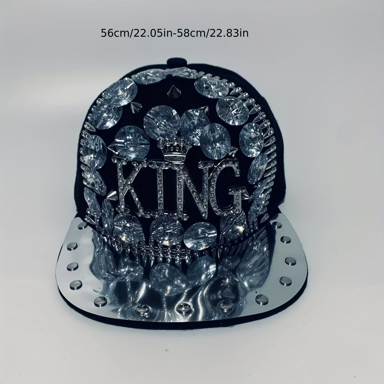 Rhinestone "KING" Baseball Cap