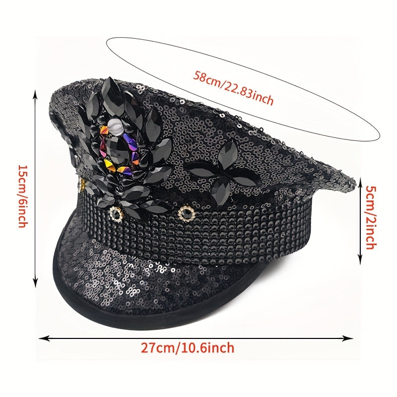 Sequin Captain Hat