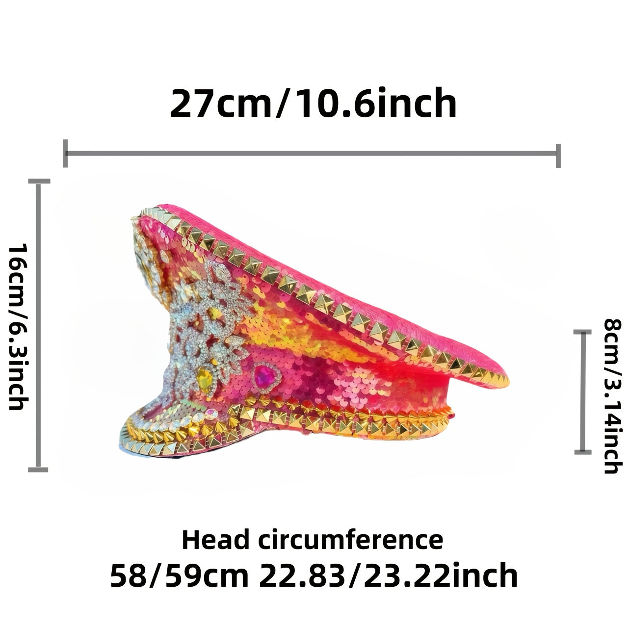 ACandy Pink Steampunk Captain'S Hat