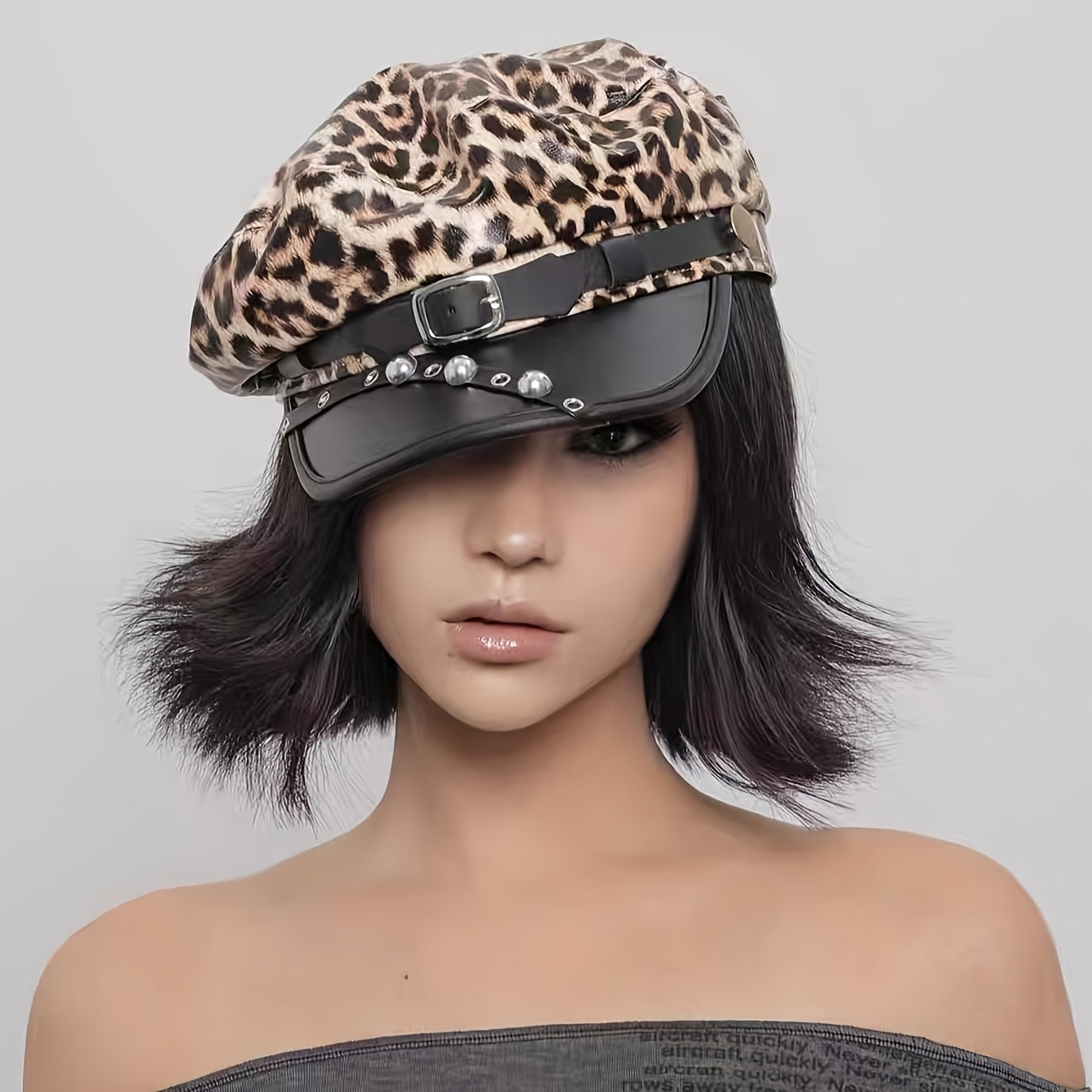 Punk Leopard Print hat
