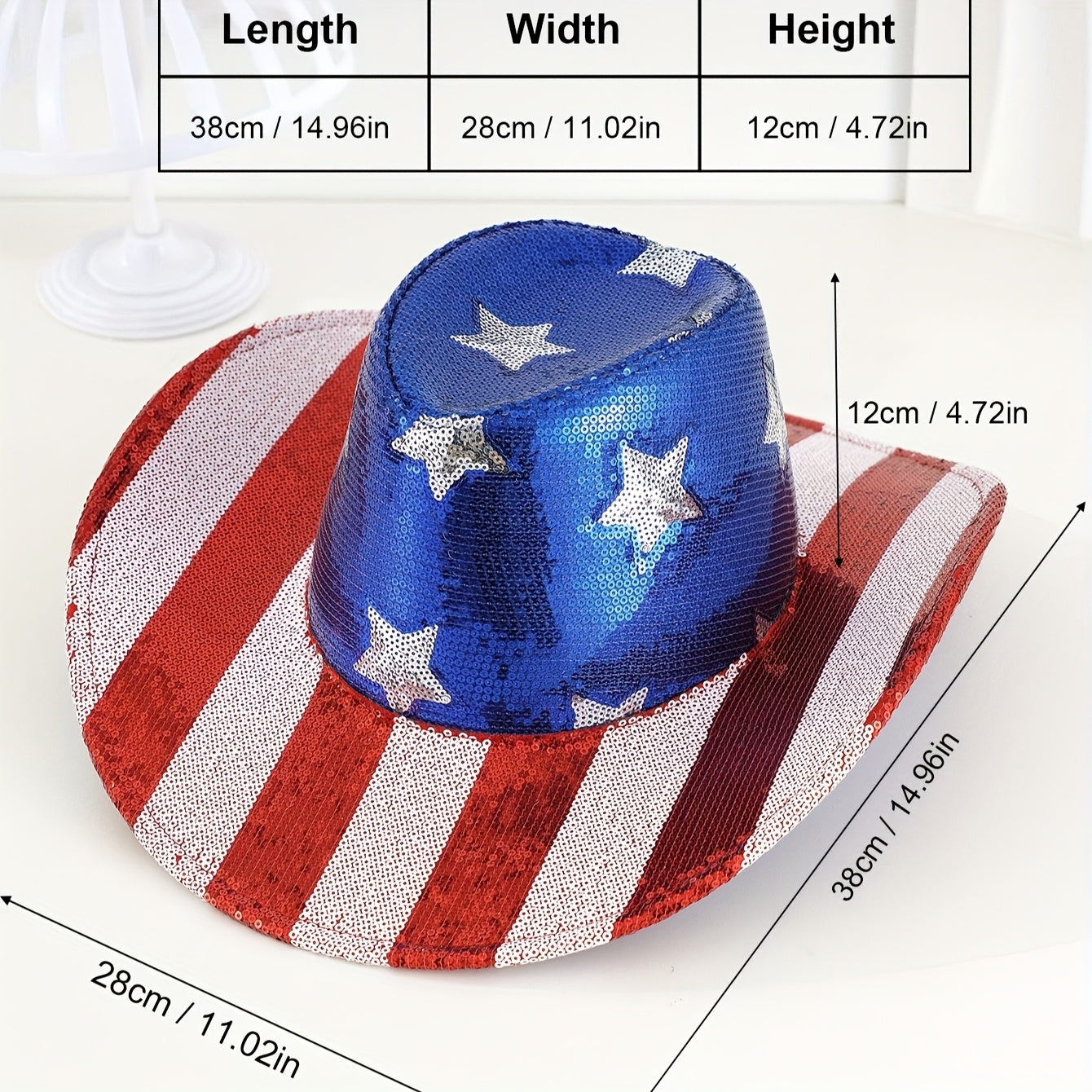 American Flag Cowboy Hat