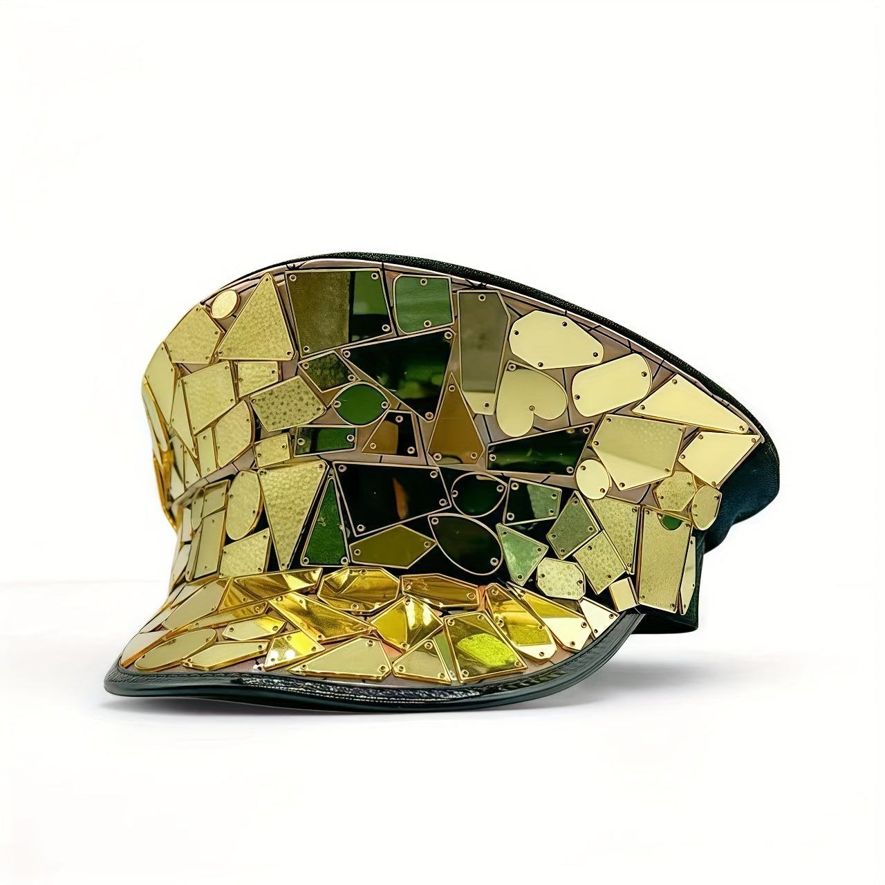 Sparkly Rhinestone Disco Captain Hat