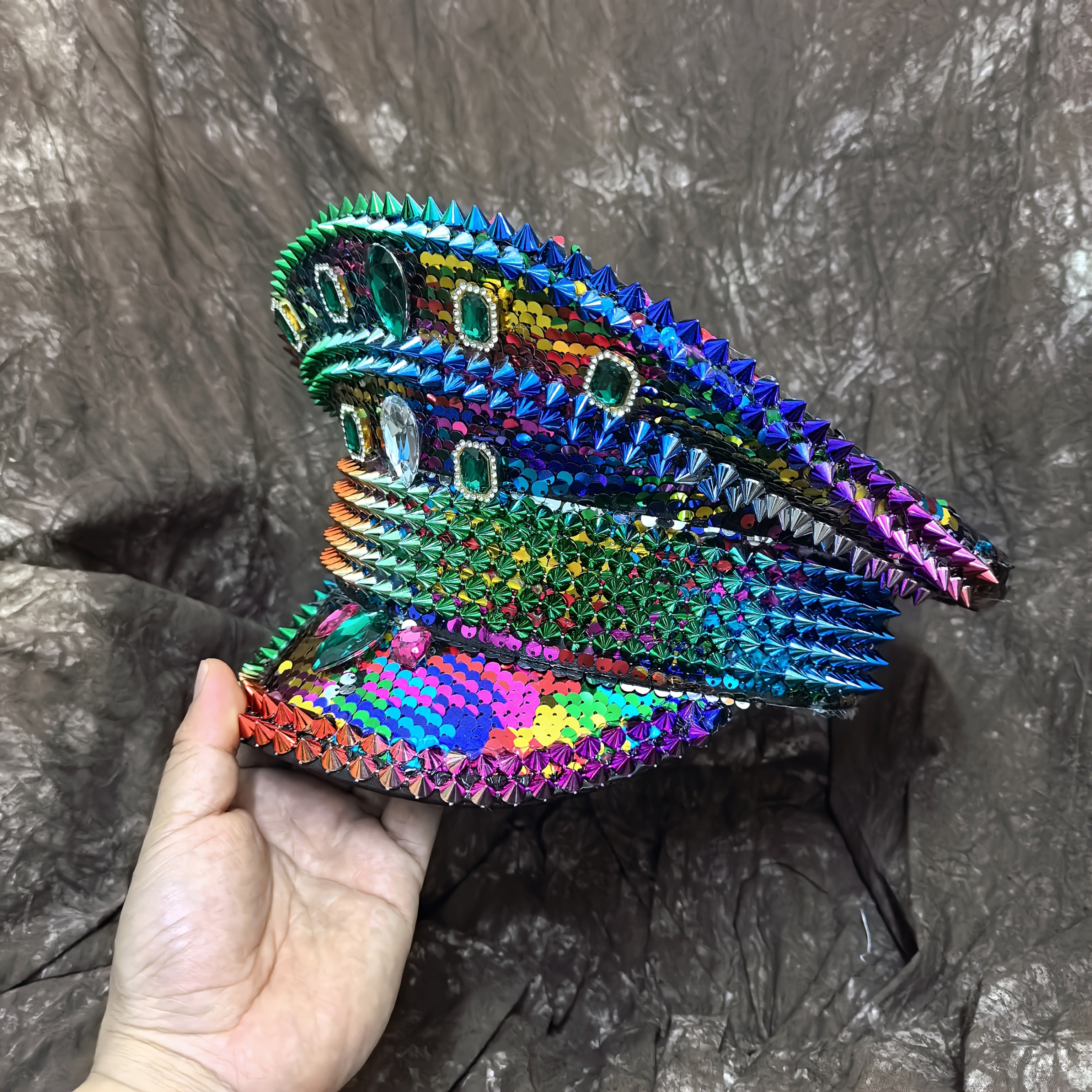 Punk Military Rivet Hat