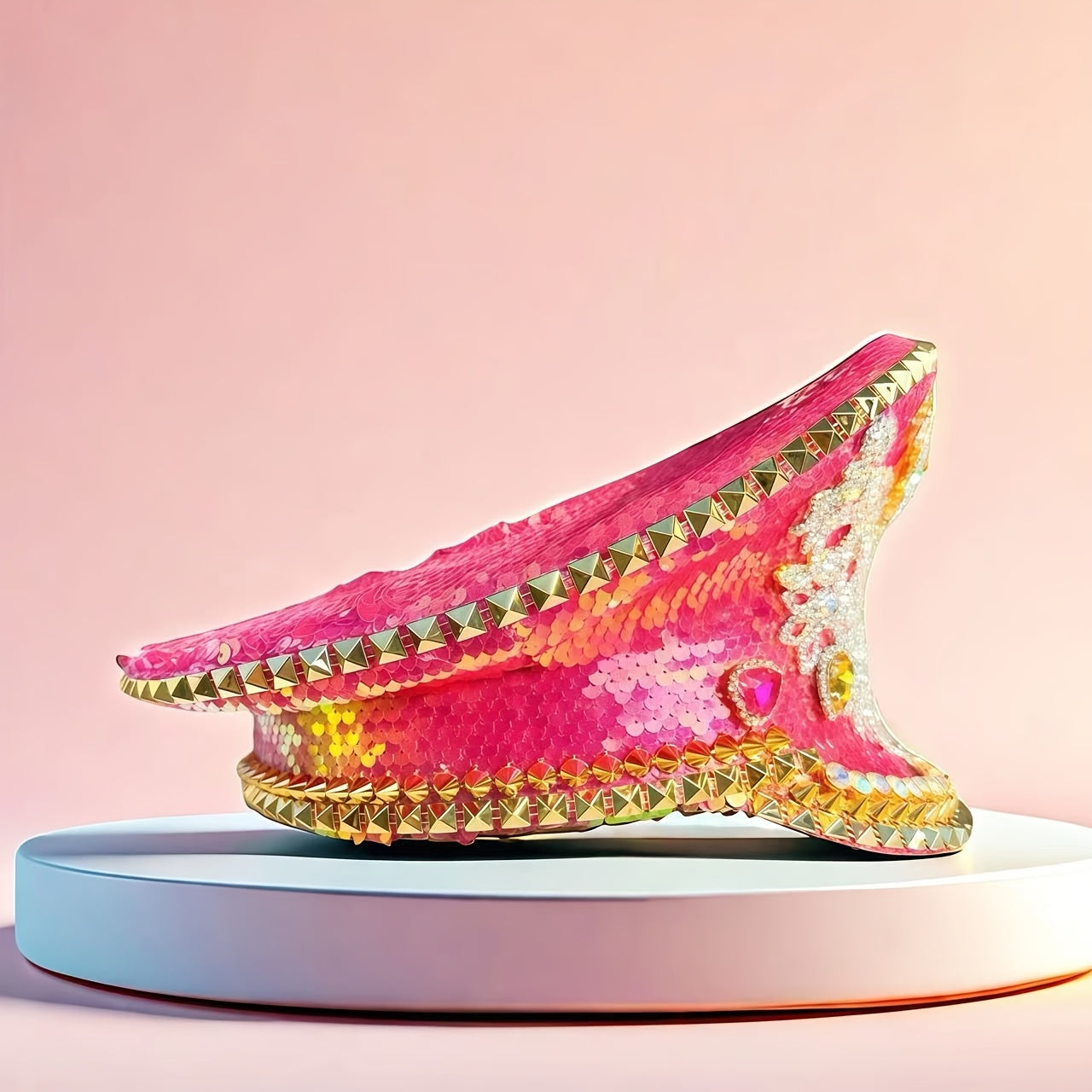 ACandy Pink Steampunk Captain'S Hat