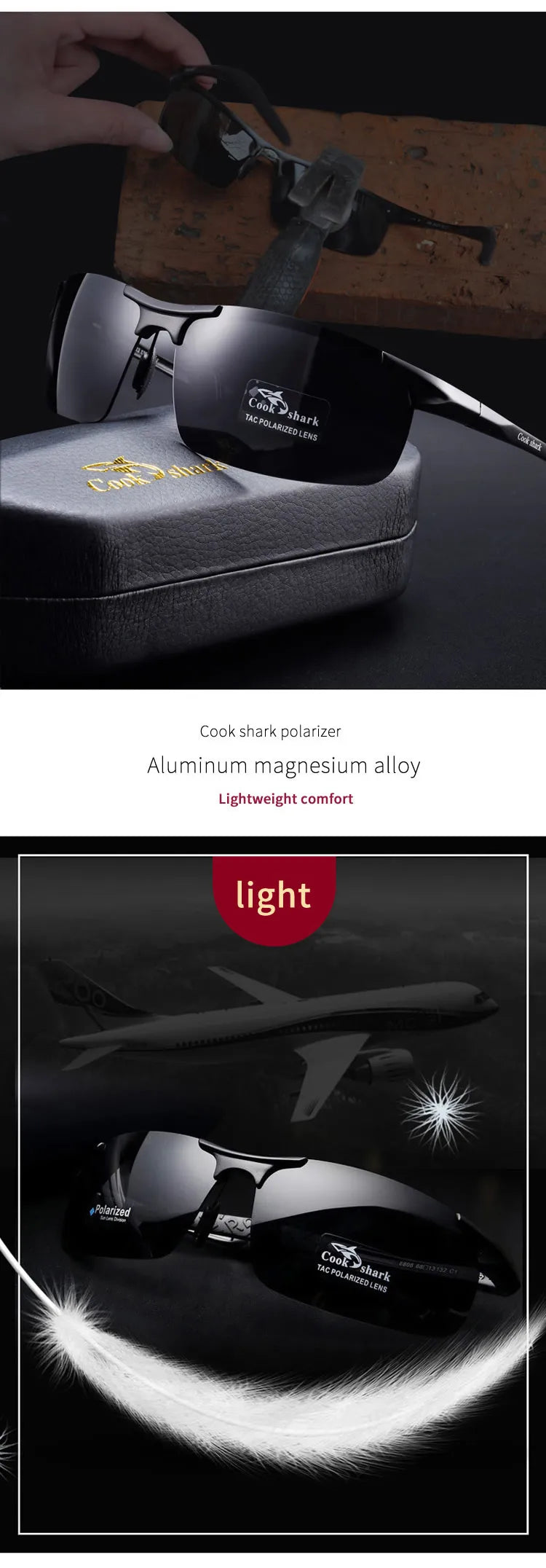 Cook Shark's  aluminum magnesium sunglasses