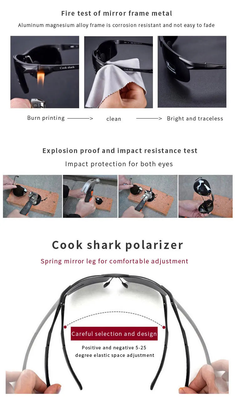 Cook Shark's  aluminum magnesium sunglasses