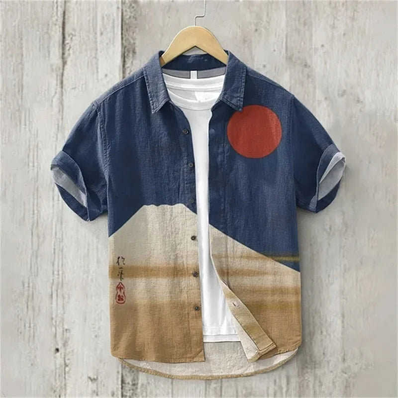 3D Printed Hawaiian Lapel Shirts