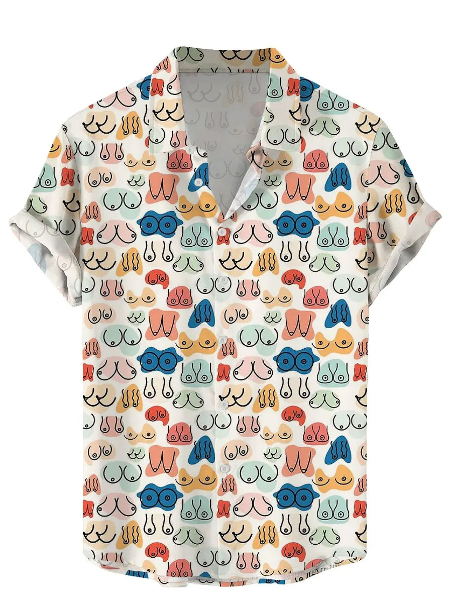 Hawaiian 3D Print Art Graphics Shirts