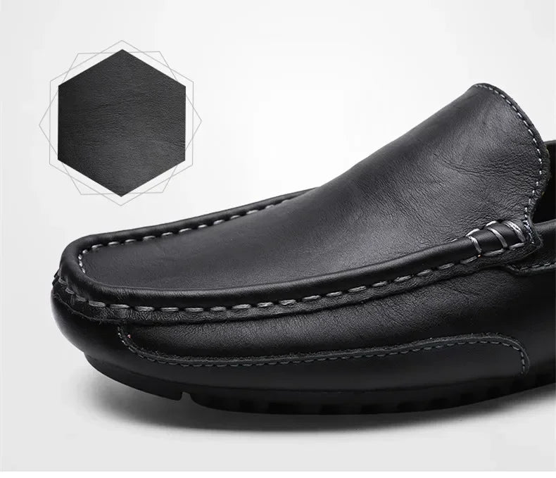 Genuine Leather Breathable Mocasines Casual Loafers Leather Shoes