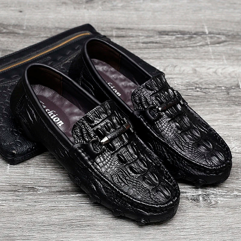 Leather Crocodile Shoes