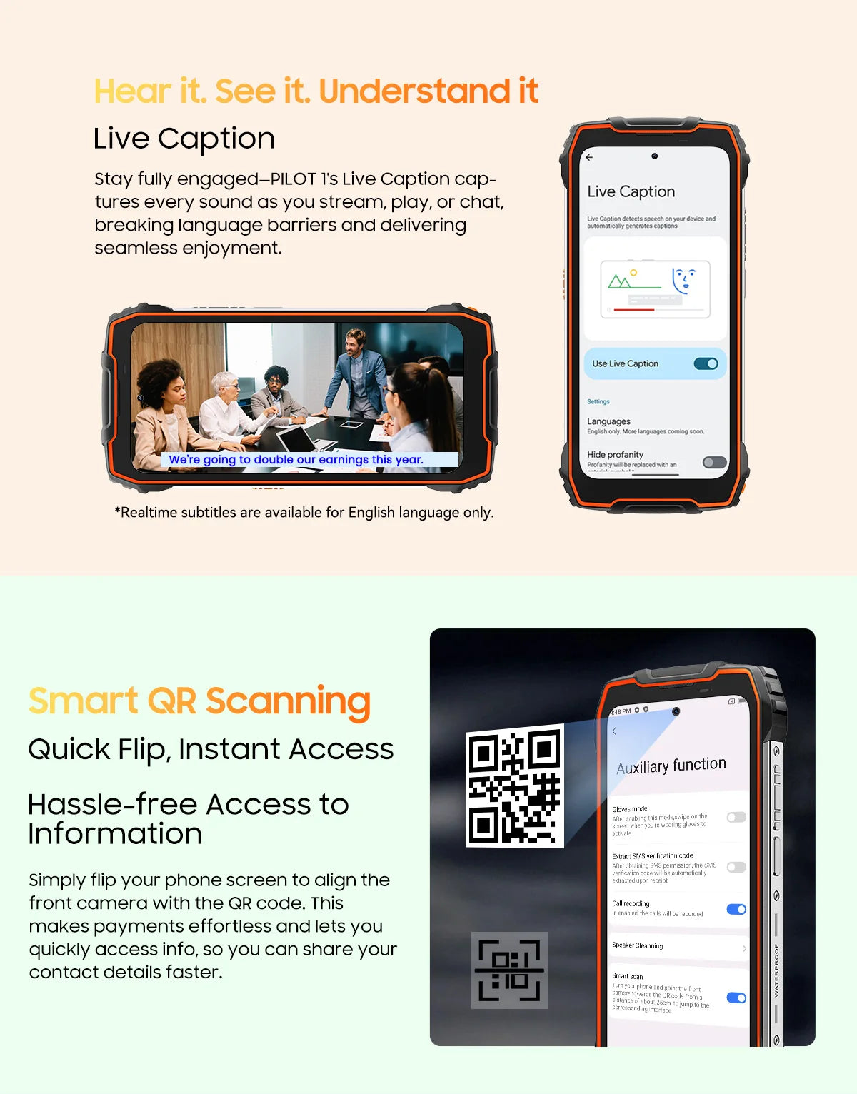 OSCAL PILOT 1 Rugged Phone,