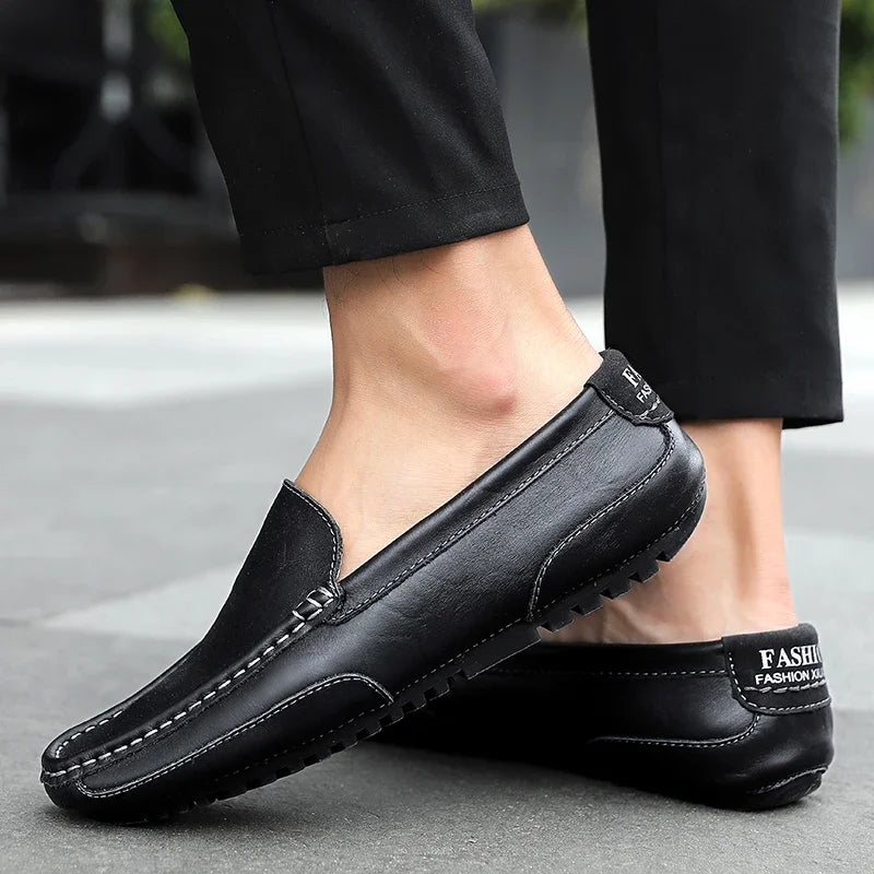 Genuine Leather Breathable Mocasines Casual Loafers Leather Shoes