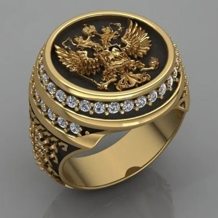 Eagle Enamel Rings