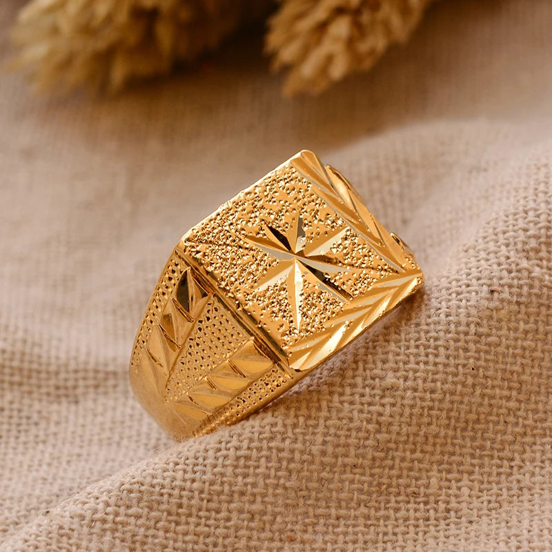 24k gold plating Dubai Middle Eastern Rings
