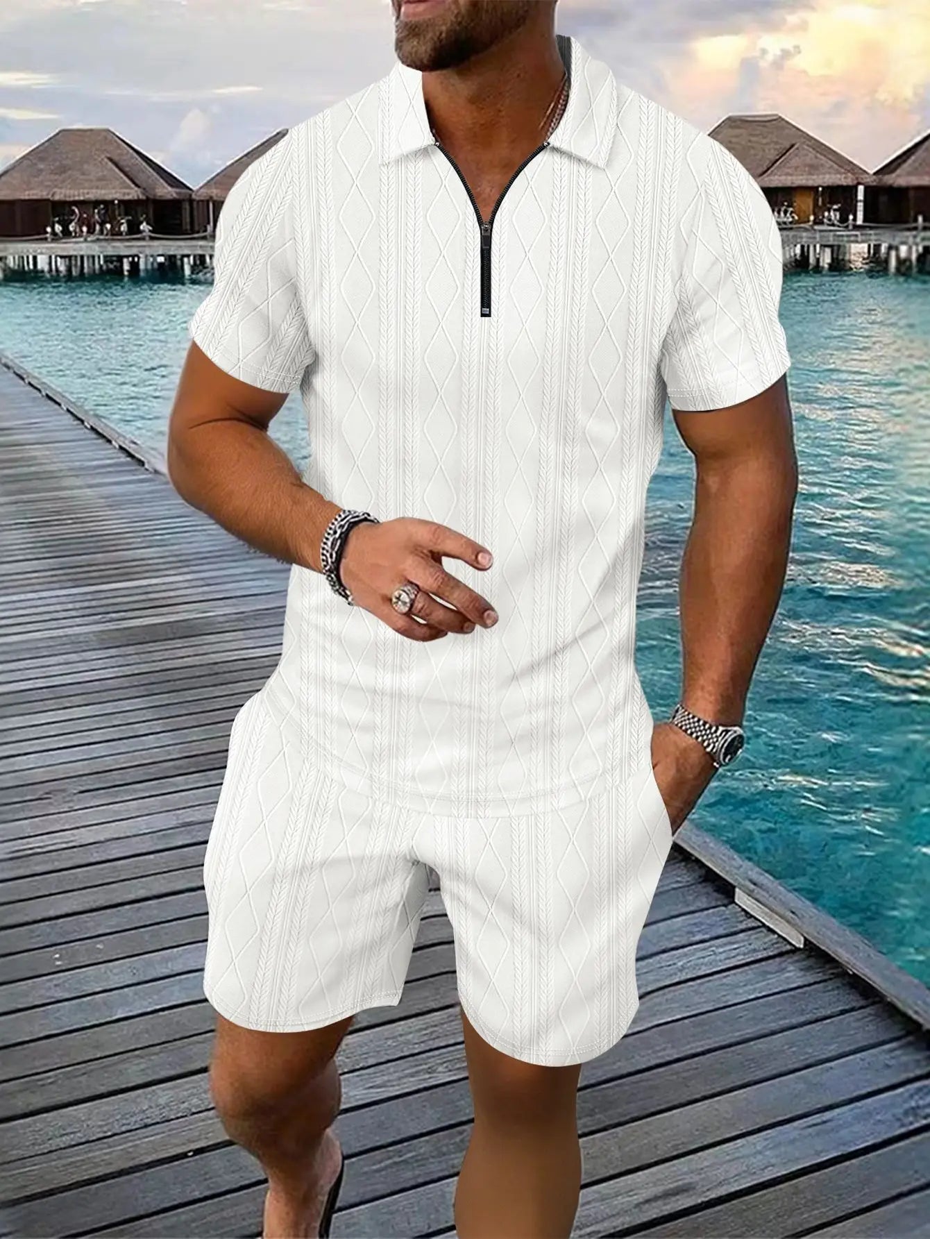 BOILEN HENG XIN Shirt And Short Set