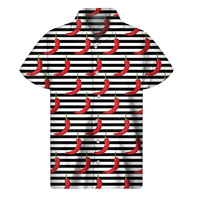 Hawaiian Chili Pattern Shirt