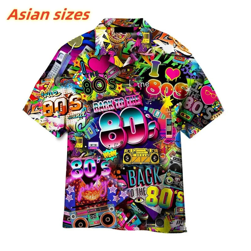 3D Printed Music Hawaiian Shirts