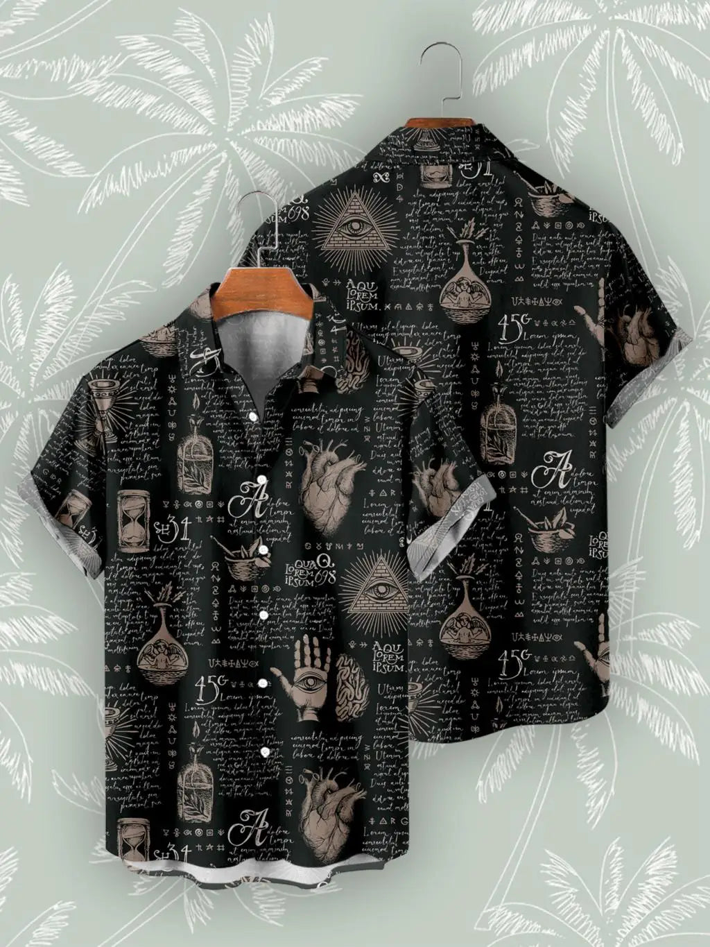 Hawaiian print shirts