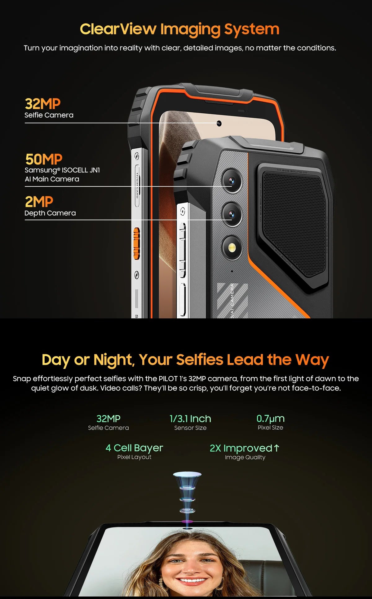 OSCAL PILOT 1 Rugged Phone,