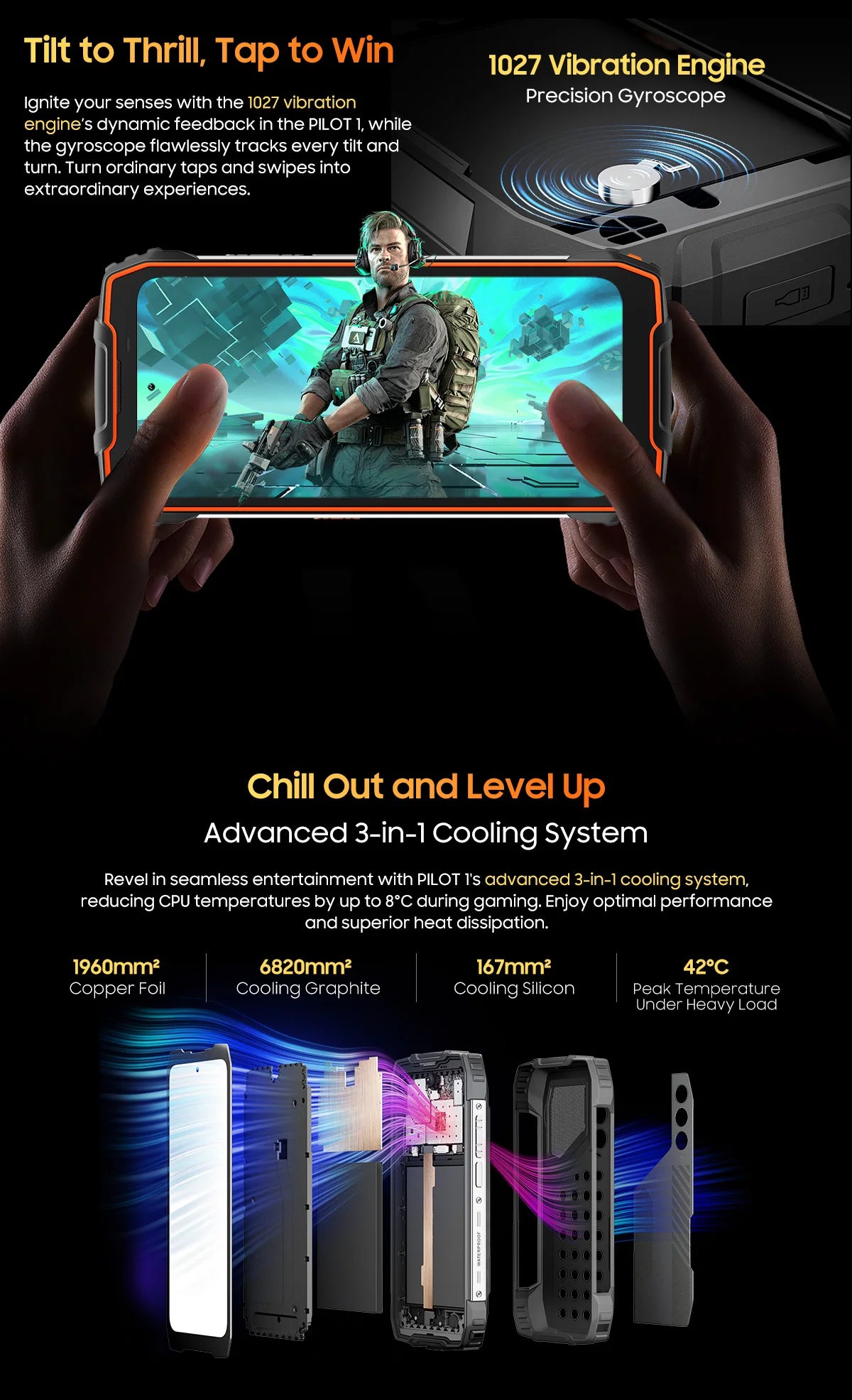 OSCAL PILOT 1 Rugged Phone,