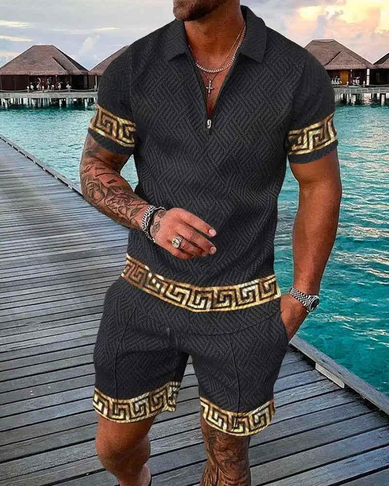 3D Print  Polo Shirt & Shorts