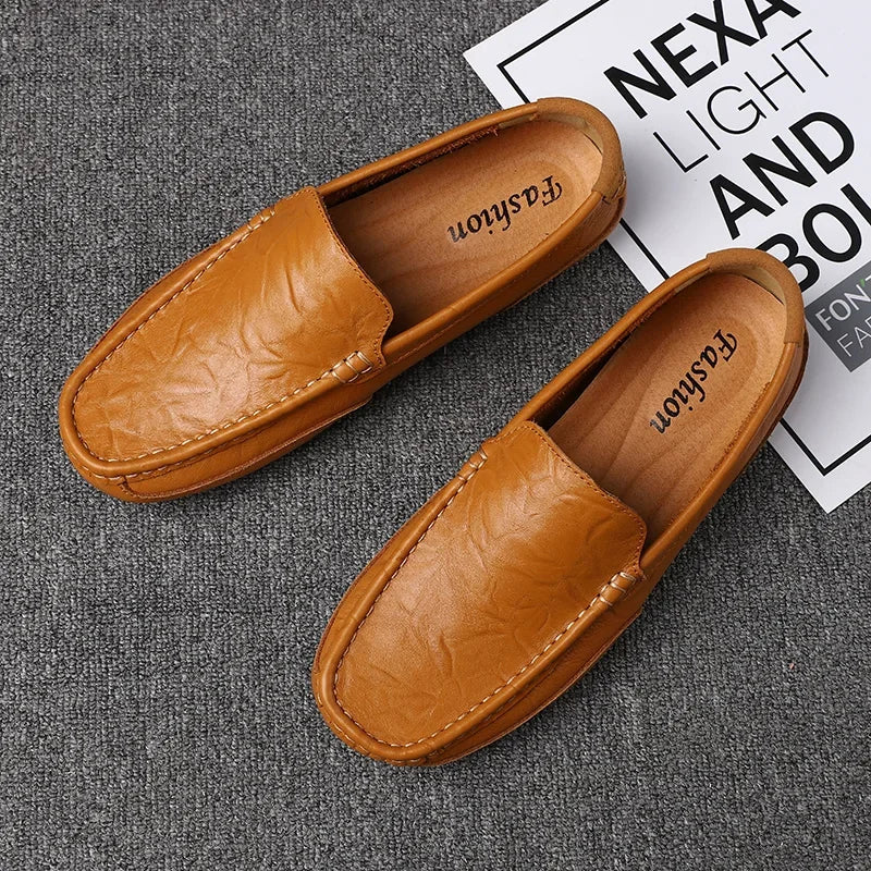 Genuine Leather Breathable Mocasines Casual Loafers Leather Shoes