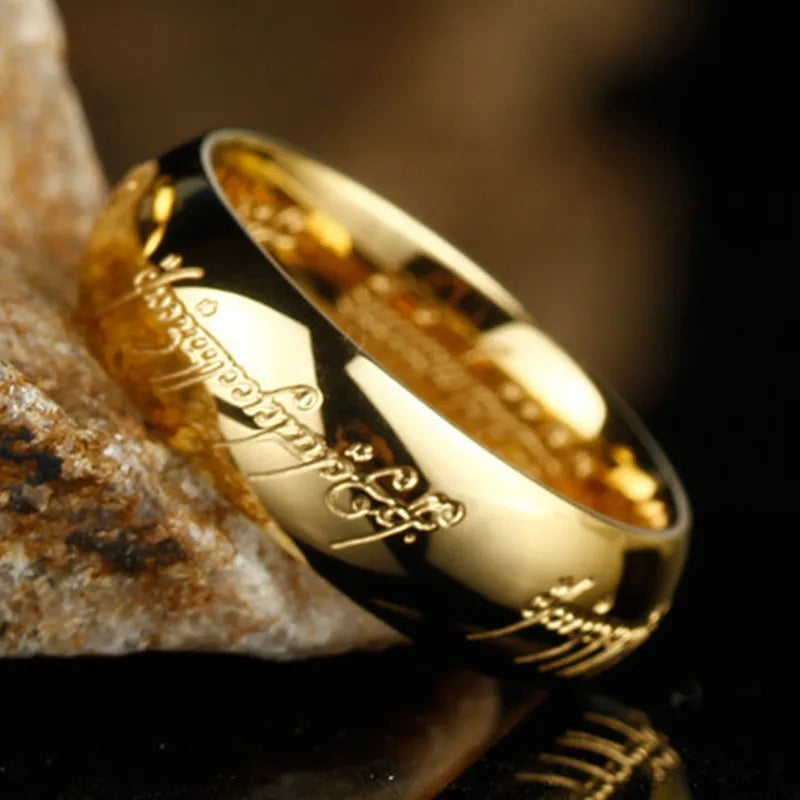 'RINGS OF POWER' 3D Carved Engraving Rings