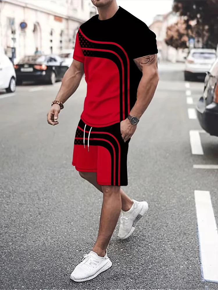 street fashion, casual,  T-shirt & shorts