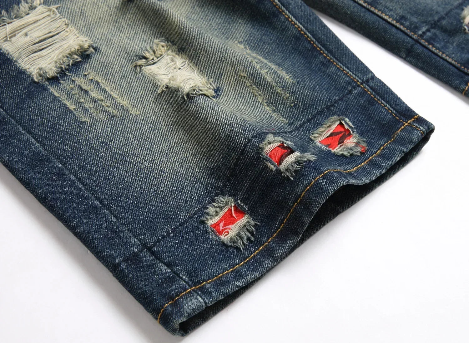 Never function Ripped Denim Shorts