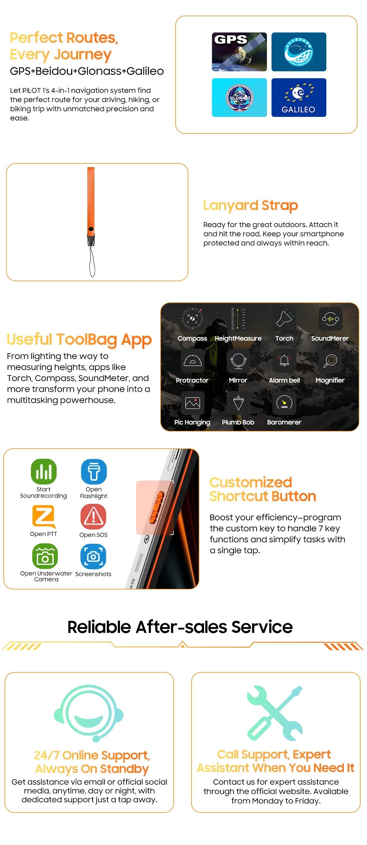OSCAL PILOT 1 Rugged Phone,