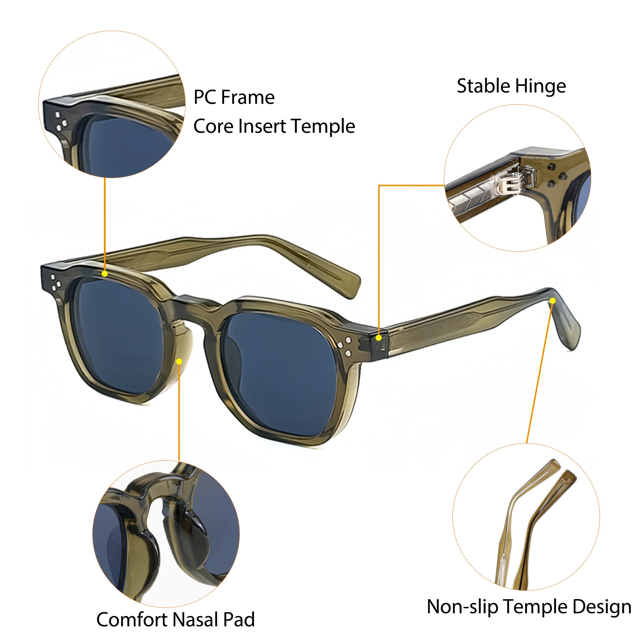 CATERSIDE Retro Punk  Sunglasses