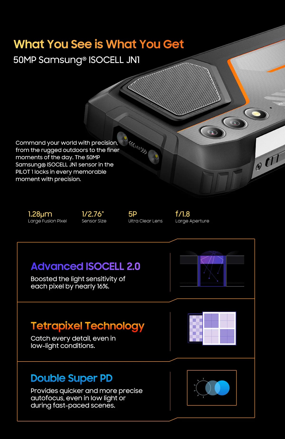 OSCAL PILOT 1 Rugged Phone,