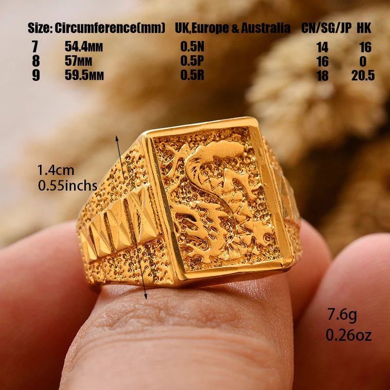 24k gold plating Dubai Middle Eastern Rings