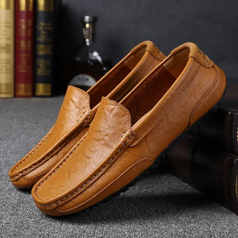 Genuine Leather Breathable Mocasines Casual Loafers Leather Shoes