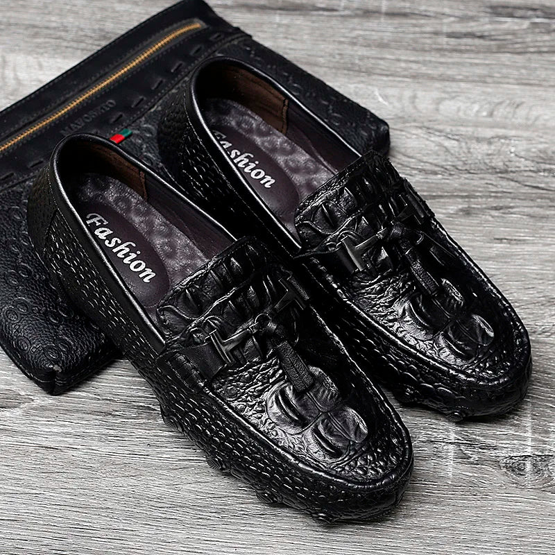 Leather Crocodile Shoes