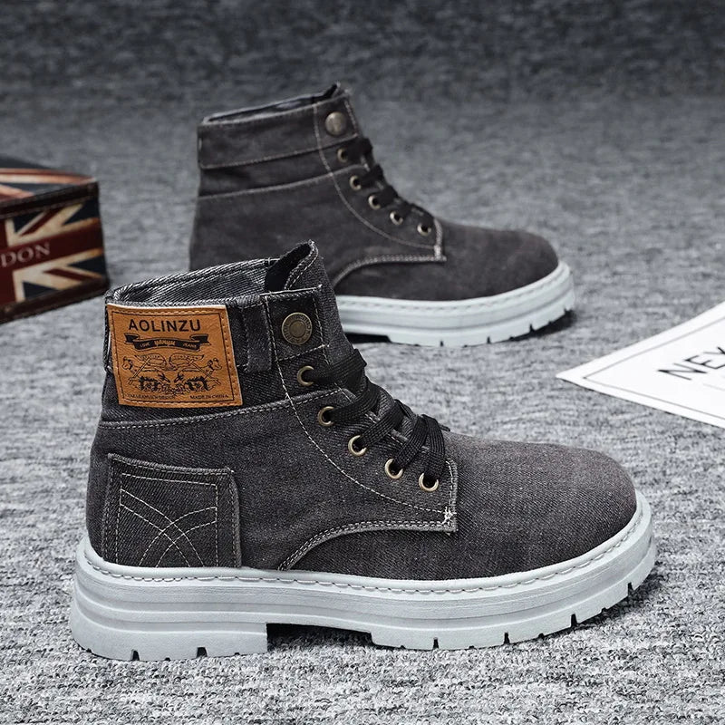 Retro Canvas Boots
