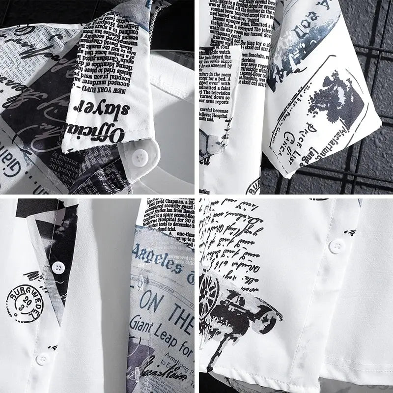HAIBINZOULU printed shirts