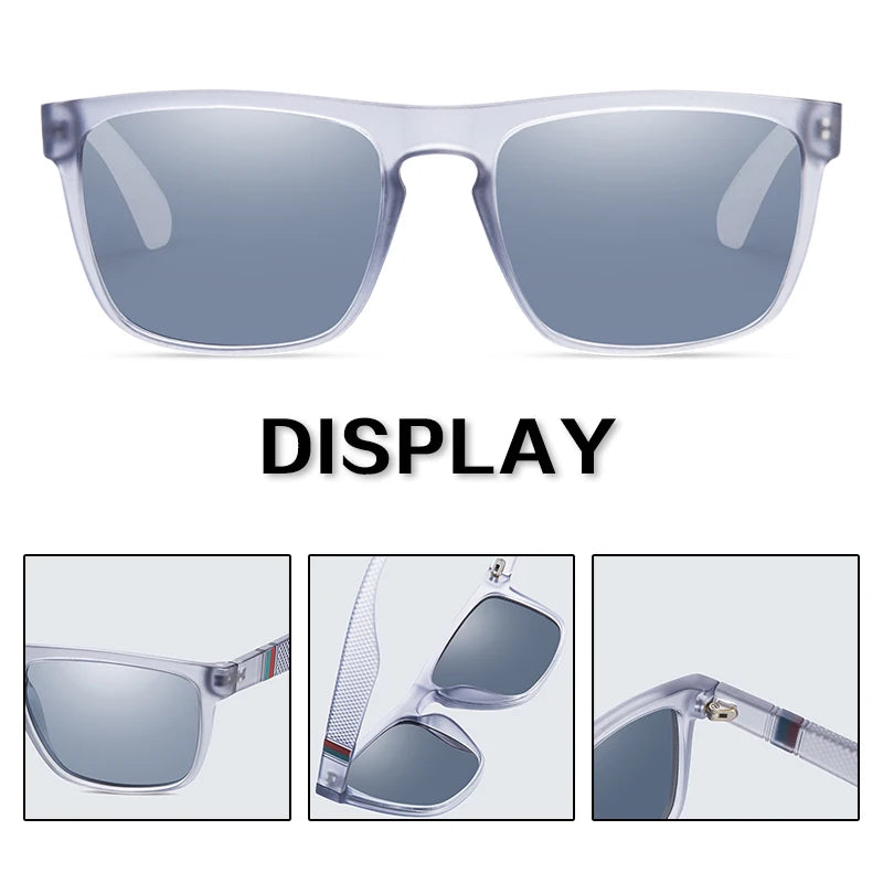 Ravenisa Square Vintage Polarized Sunglasses