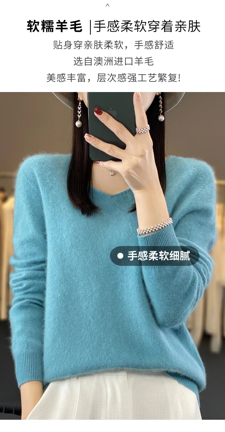 100% pure wool cashmere sweater