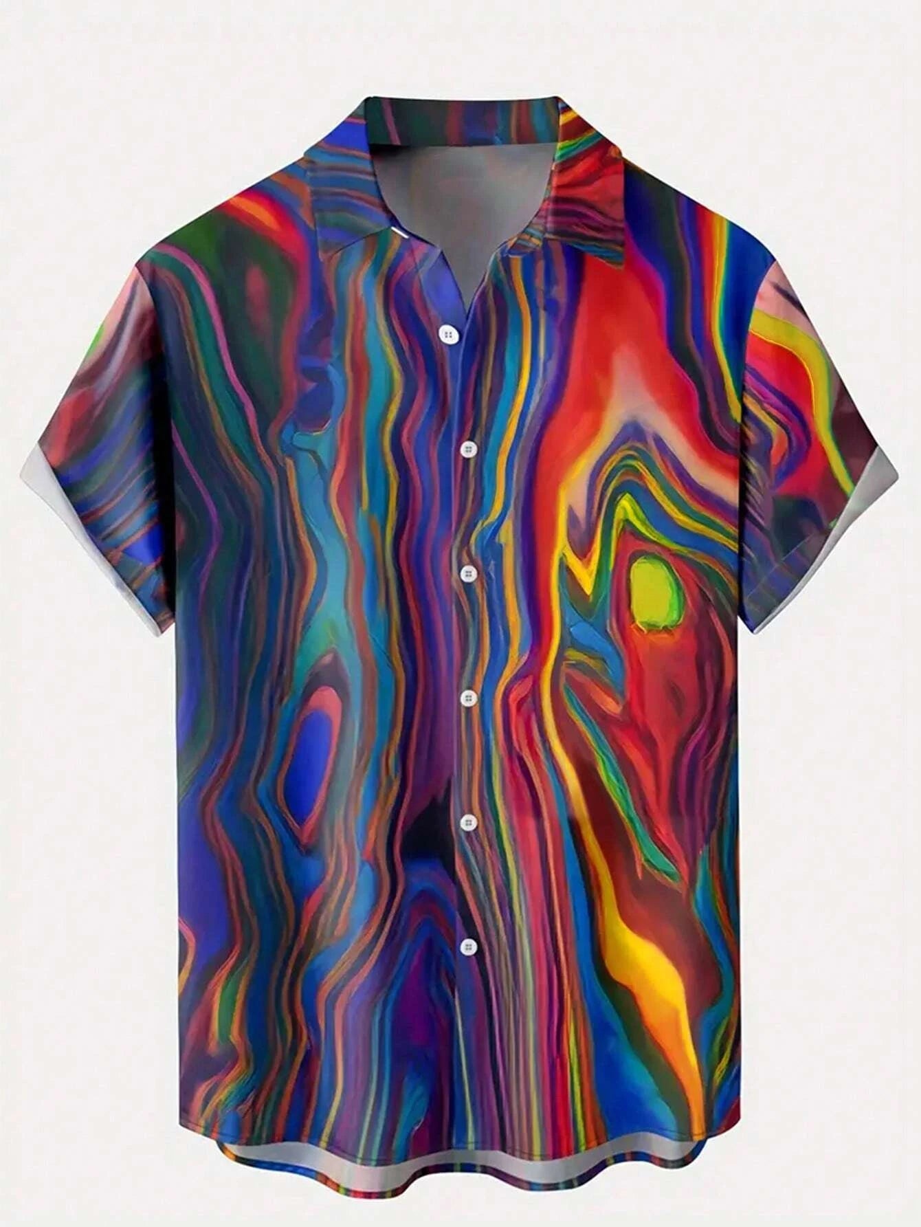 Irregular Pattern Printed Shirts