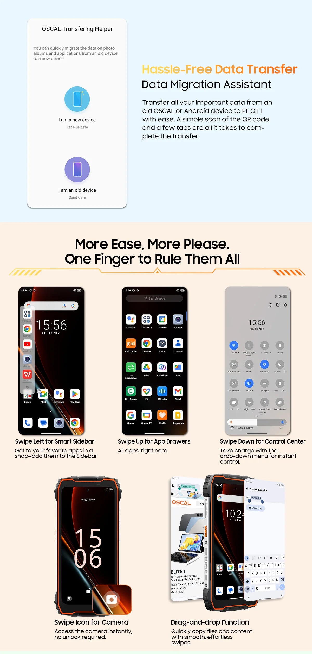 OSCAL PILOT 1 Rugged Phone,