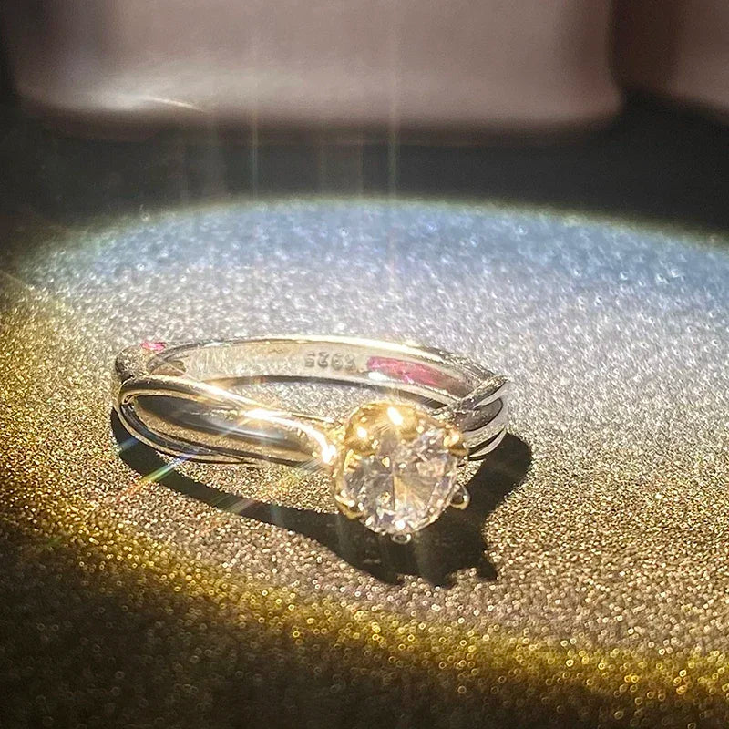 18K Gold Plated Engagement Ring