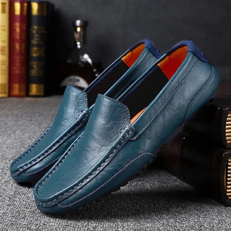 Genuine Leather Breathable Mocasines Casual Loafers Leather Shoes