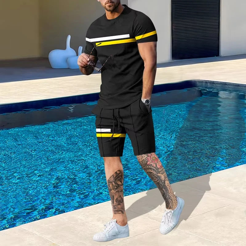street fashion, casual,  T-shirt & shorts