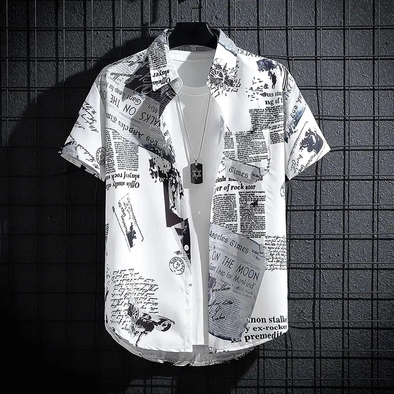 HAIBINZOULU printed shirts