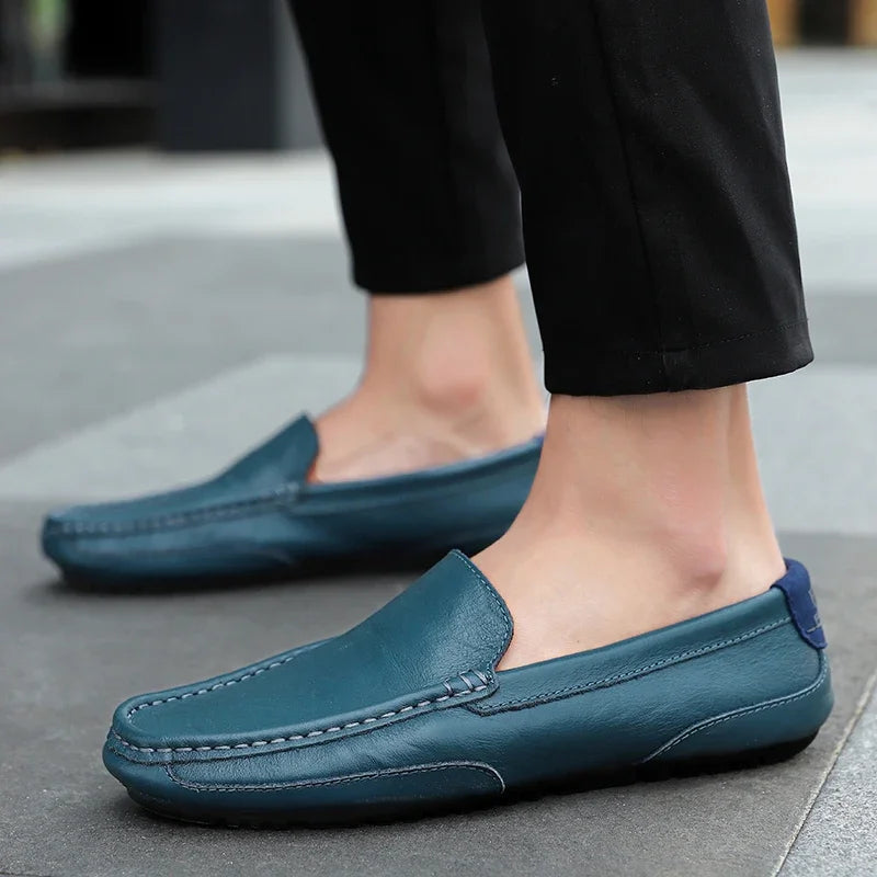 Genuine Leather Breathable Mocasines Casual Loafers Leather Shoes